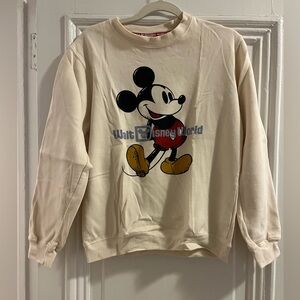 Disney Original Mickey Cream and Black Sweatshirt